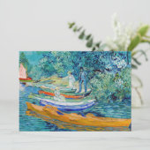 Vincent van Gogh - Bank of the Oise bei Auvers Einladung (Stehend Vorderseite)