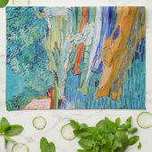 Vincent van Gogh - Bank of the Oise bei Auvers Geschirrtuch (Gefaltet)