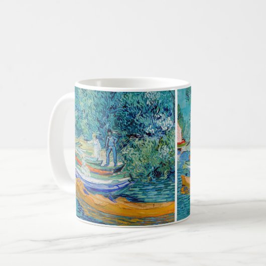 Vincent van Gogh - Bank of the Oise bei Auvers Kaffeetasse (Vorderseite Links)