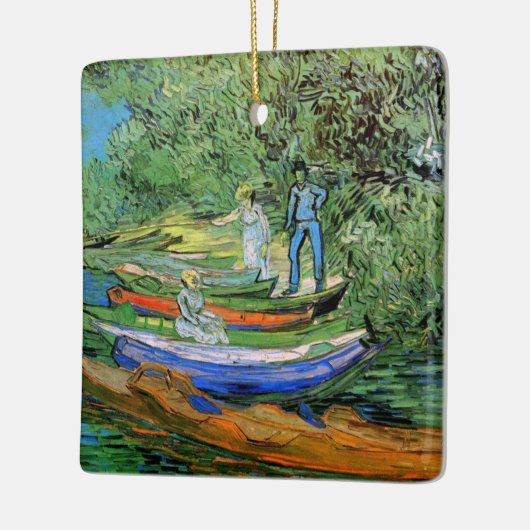 Vincent van Gogh - Bank of the Oise bei Auvers Keramikornament (Links)