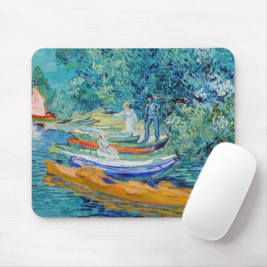 Vincent van Gogh - Bank of the Oise bei Auvers Mousepad (Mit Mouse)