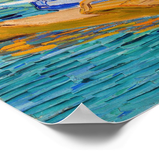 Vincent van Gogh - Bank of the Oise bei Auvers Poster (Ecke)