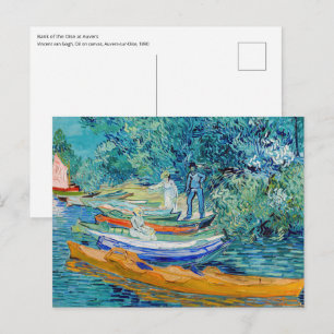 Vincent van Gogh - Bank of the Oise bei Auvers Postkarte
