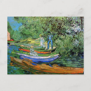 Vincent van Gogh - Bank of the Oise bei Auvers Postkarte
