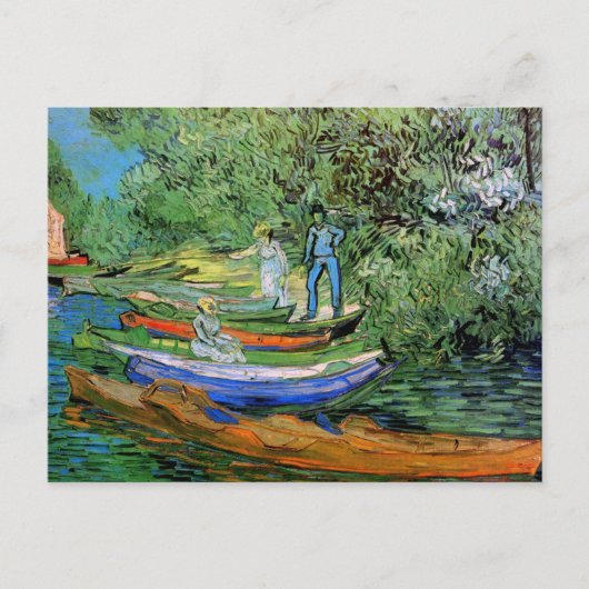 Vincent van Gogh - Bank of the Oise bei Auvers Postkarte (Vorderseite)