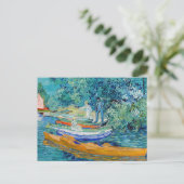 Vincent van Gogh - Bank of the Oise bei Auvers Postkarte (Stehend Vorderseite)