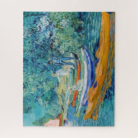 Vincent van Gogh - Bank of the Oise bei Auvers Puzzle (Vertikal)
