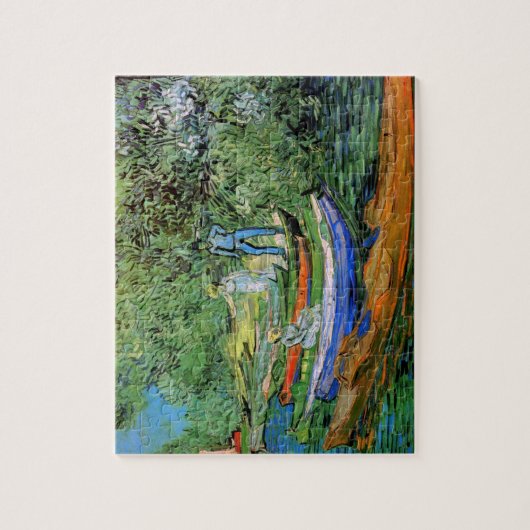 Vincent van Gogh - Bank of the Oise bei Auvers Puzzle (Vertikal)