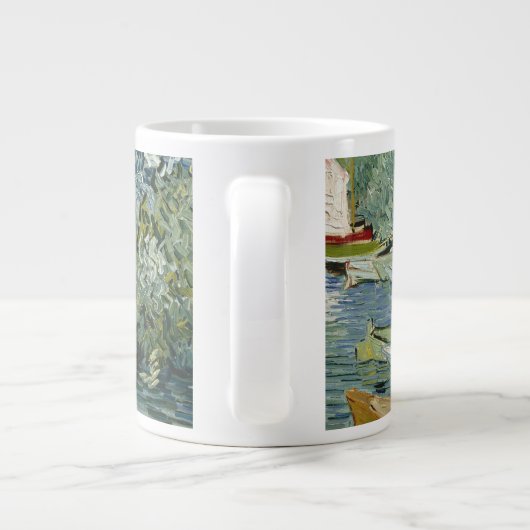 Vincent van Gogh - Bank of the Oise in Auvers Jumbo-Tasse (Rückseite)