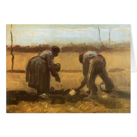 Vincent van Gogh - Bauern, die Kartoffeln anpflanz (Vorderseite (Horizontal))