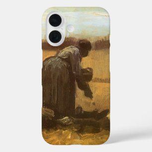 Vincent van Gogh - Bauern, die Kartoffeln anpflanz iPhone 16 Hülle