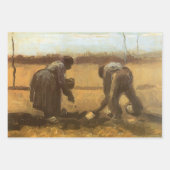 Vincent van Gogh - Bauern, die Kartoffeln anpflanz Geschenkpapier Set (Vorderseite 3)
