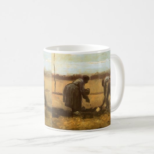 Vincent van Gogh - Bauern, die Kartoffeln anpflanz Kaffeetasse (VorderseiteRechts)