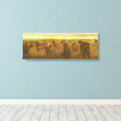 Vincent van Gogh - Bauern, die Kartoffeln anpflanz Leinwanddruck (Insitu (Holzboden))