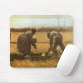 Vincent van Gogh - Bauern, die Kartoffeln anpflanz Mousepad (Mit Mouse)
