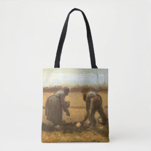 Vincent van Gogh - Bauern pflanzen Kartoffeln Tasche