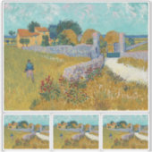 Vincent Van Gogh, Bauernhof in der Provence Aufkleber (Vorderseite)