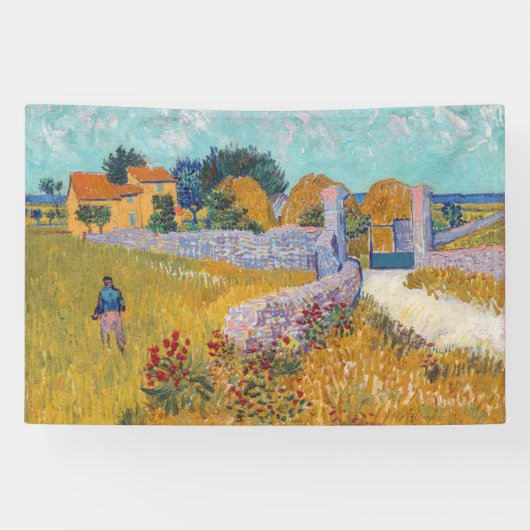 Vincent van Gogh - Bauernhof in der Provence Banner (Horizontal)