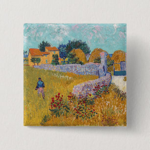 Vincent van Gogh - Bauernhof in der Provence Button