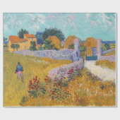 Vincent van Gogh - Bauernhof in der Provence Geschenkpapier (Flach)