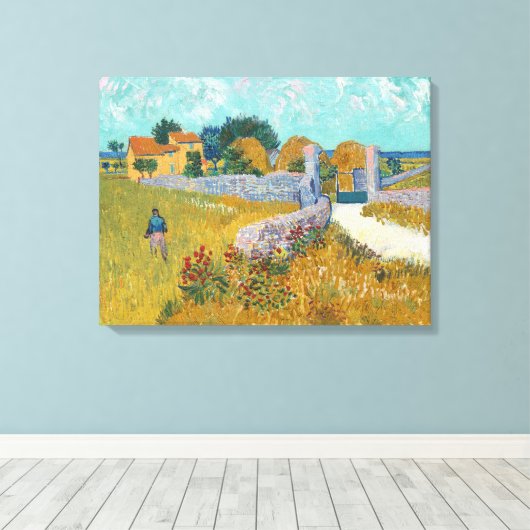 Vincent Van Gogh, Bauernhof in der Provence Leinwanddruck (Insitu (Holzboden))