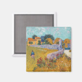 Vincent van Gogh - Bauernhof in der Provence Magnet (Vorderseite/Rückseite)
