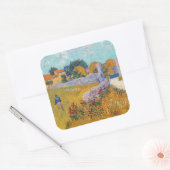 Vincent van Gogh - Bauernhof in der Provence Quadratischer Aufkleber (Umschlag)