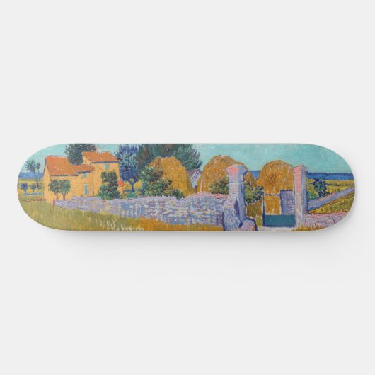 Vincent van Gogh - Bauernhof in der Provence Skateboard (Horizontal)