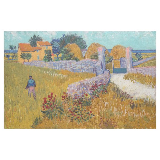 Vincent van Gogh - Bauernhof in der Provence Stoff (Yard (91,4 cm))