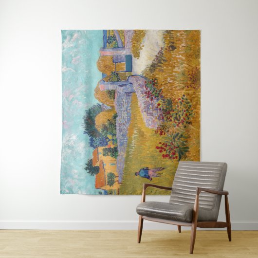Vincent van Gogh - Bauernhof in der Provence Wandteppich (Beispiel)