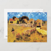 Vincent Van Gogh - Bauernhof in Provence Kunst Postkarte (Vorne/Hinten)