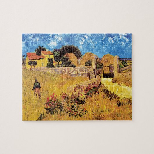 Vincent Van Gogh - Bauernhof in Provence Kunst Puzzle (Horizontal)
