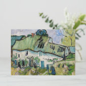 Vincent van Gogh - Bauernhof mit zwei Zahlen Dankeskarte (Stehend Vorderseite)