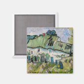 Vincent van Gogh - Bauernhof mit zwei Zahlen Magnet (Vorderseite/Rückseite)