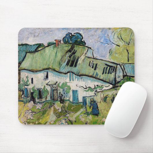 Vincent van Gogh - Bauernhof mit zwei Zahlen Mousepad (Mit Mouse)