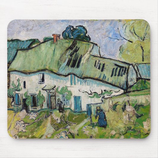 Vincent van Gogh - Bauernhof mit zwei Zahlen Mousepad (Vorne)