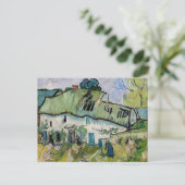 Vincent van Gogh - Bauernhof mit zwei Zahlen Postkarte (Stehend Vorderseite)