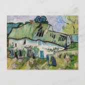 Vincent van Gogh - Bauernhof mit zwei Zahlen Postkarte (Vorderseite)