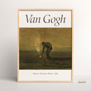 Vincent van Gogh Bauernhof Unkraut Kunst Poster