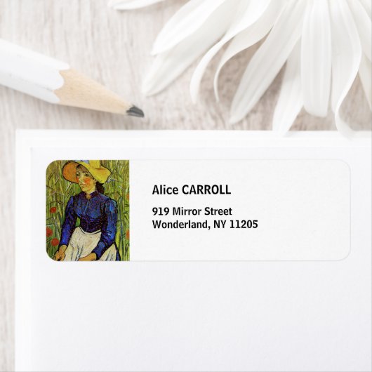 Vincent van Gogh - Bauernmädchen in Strohhut (Insitu)