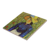 Vincent van Gogh - Bauernmädchen in Strohhut Fliese (Seite)