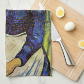 Vincent van Gogh - Bauernmädchen in Strohhut Geschirrtuch (Viertel Falte)