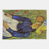 Vincent van Gogh - Bauernmädchen in Strohhut Geschirrtuch (Horizontal)