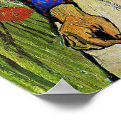 Vincent van Gogh - Bauernmädchen in Strohhut Poster (Ecke)