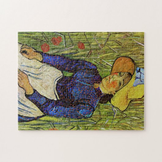 Vincent van Gogh - Bauernmädchen in Strohhut Puzzle (Horizontal)