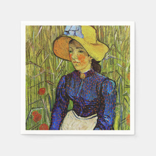 Vincent van Gogh - Bauernmädchen in Strohhut Serviette