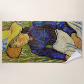 Vincent van Gogh - Bauernmädchen in Strohhut Strandtuch (Vorderseite)