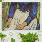 Vincent van Gogh - Bauernmädchen mit Strohhut Geschirrtuch (Gefaltet)