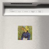 Vincent van Gogh - Bauernmädchen mit Strohhut Magnet (In Situ (Geschirrspüler))