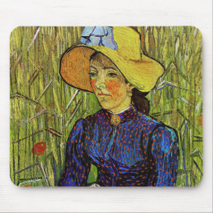 Vincent van Gogh - Bauernmädchen mit Strohhut Mousepad